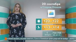 Погода в Старом Осколе на 20 сентября