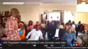 APC Flag Bearer Visits the Family of Late Comrade Leslie Allen