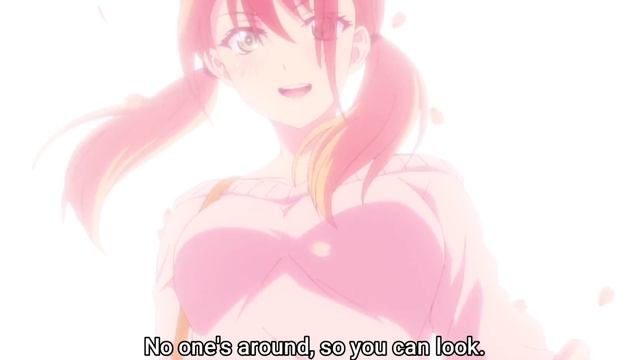 No one's around, so you can look~~😏 | The Café Terrace and Its Goddesses смотреть онлайн