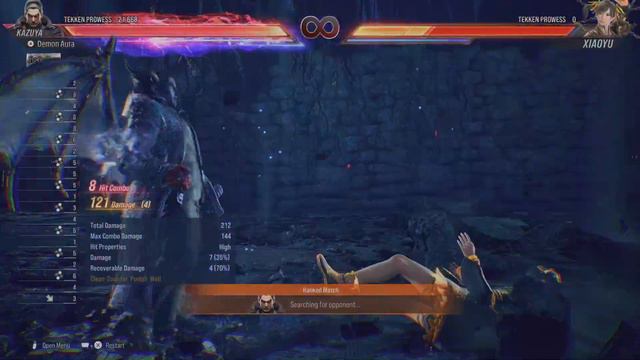 ILLEGAL 156dmg KAZUYA combo df321 with heat burst dash rage wall break and combo TEKKEN8 - CNT смотреть онлайн