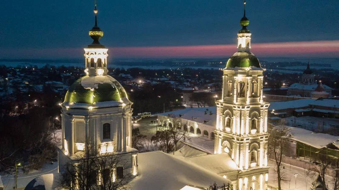 Проект архитектурного освещения исторических зданий в центре Зарайска