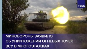 Минобороны заявило об уничтожении огневых точек ВСУ в многоэтажках