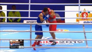 Round of 32 (52kg)  ASENOV Daniel Panev (BUL) vs SUGURO ALDOMS (INA)  /AIBA World 2019