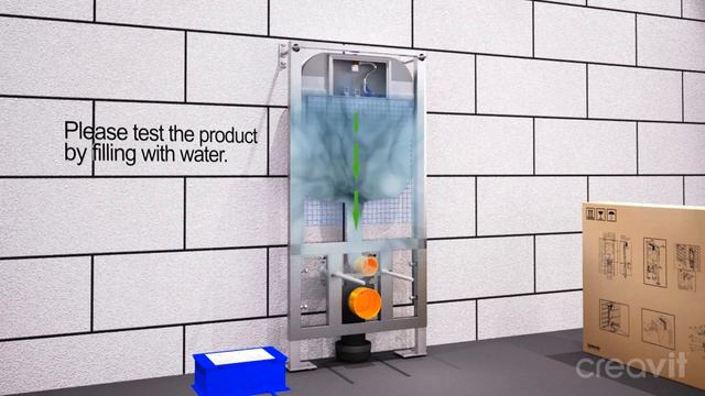 Creavit FGR7003 установка инсталляции с датчиком движения смотреть онлайн