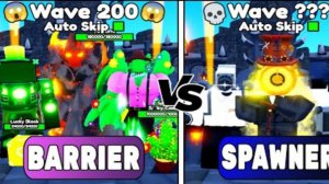 🔥BEST BARRIER UNITS vs SPAWNER TEAM🤯in ENDLESS MODE | Toilet Tower Defense