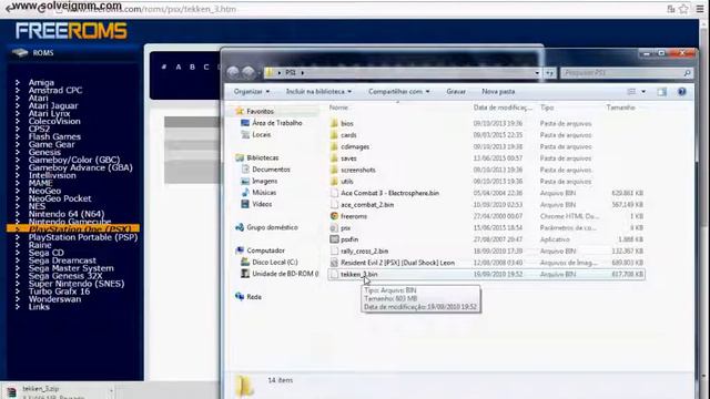 tutorial de como baixar tekken 3 iso de ps1