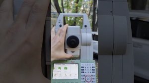 Работа роботизированного тахеометра Leica TS16 P R500