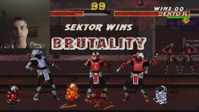UMK3 Двойные Fatality у Sector и Fabrulity
