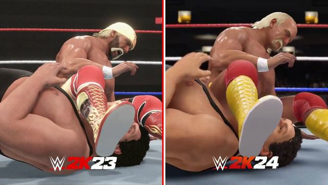 WWE 2K24 vs WWE 2K23 First Graphic Comparison