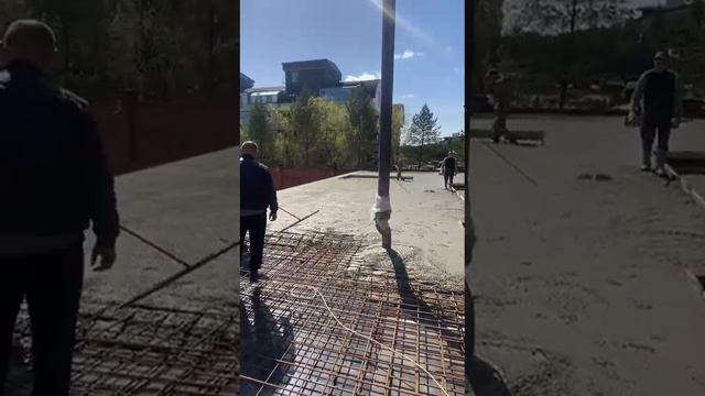 Заливаем перекрытия первого этажа