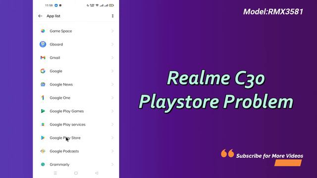 Realme C30 Play Store Not Working Problem || Realme play store pending problem #realmec30 (RMX3581)