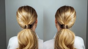 Как сделать красивый хвост и спрятать резинку