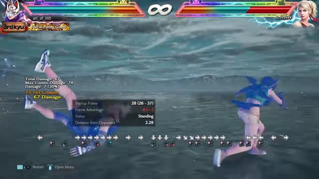 tekken 7 Kunimitsu Basic Combos for beginner #hankout смотреть онлайн