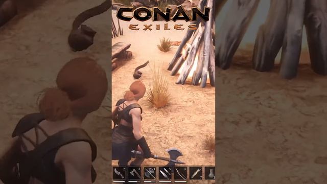 Сколько жути в одном моменте 18+ #conanexiles #shorts