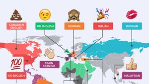 Самые ПОПУЛЯРНЫЕ ЭМОДЗИ в Разных Странах Мира!!!