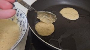 Овсяно - банановые панкейки