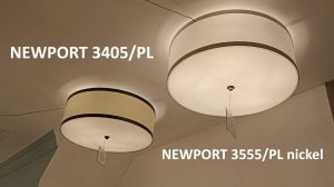 Потолочный светильник NEWPORT 3555/PL nickel и NEWPORT 3405/PL