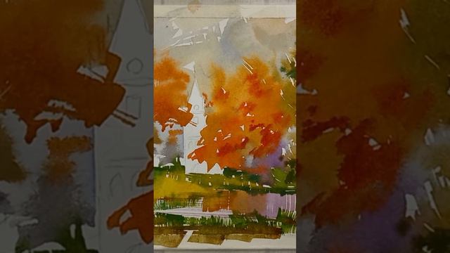 #watercolor #watercolorpainting #autumn