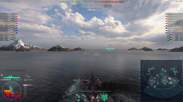 Французкие Линкоры - Richelieu VIII уровень ⚓ World of Warships ⚓ аккаунт без доната смотреть онлайн