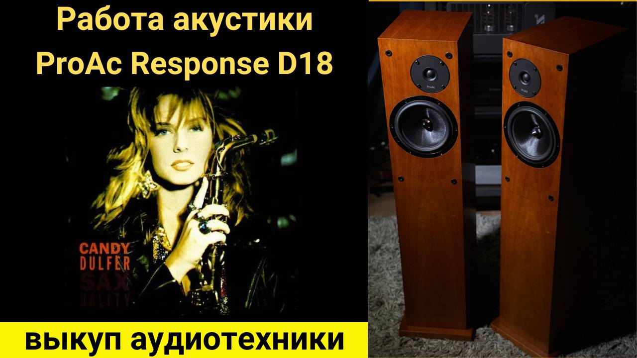 Выкуп hi- fi аудиотехники, проверка звучания акустики ProAc Response D18 - saxuality Candy Dulfer