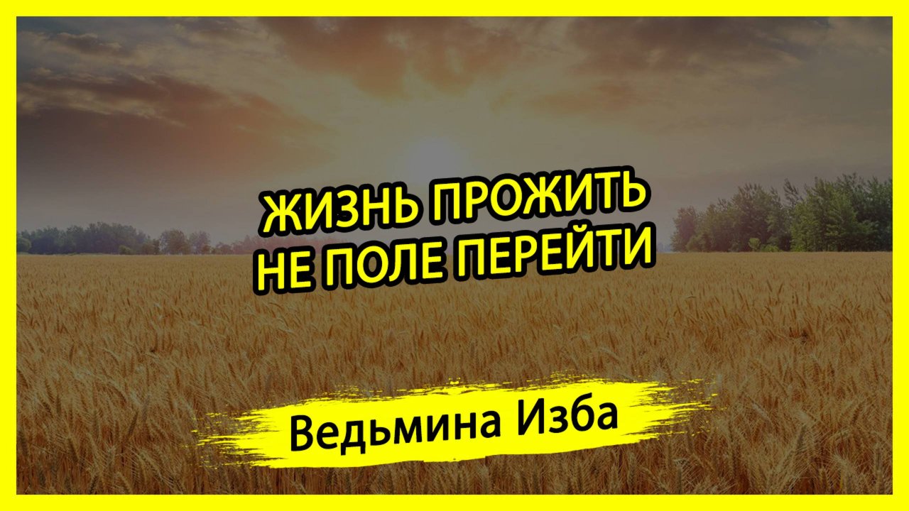 ЖИЗНЬ ПРОЖИТЬ - НЕ ПОЛЕ ПЕРЕЙТИ. #ВЕДЬМИНАИЗБА ▶️ #МАГИЯ