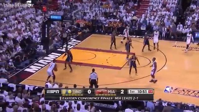 Chris Bosh 8 Points in first 2 Minutes Pacers vs Heat Game 4 May 26, 2014 NBA Playoffs 2014 смотреть онлайн