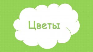 Цветы - мультфильм для детей 0+