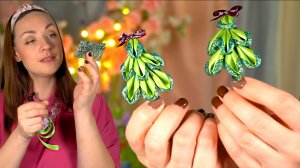 Ёлочки Заколочки своии руками Christmas crafts канзаши