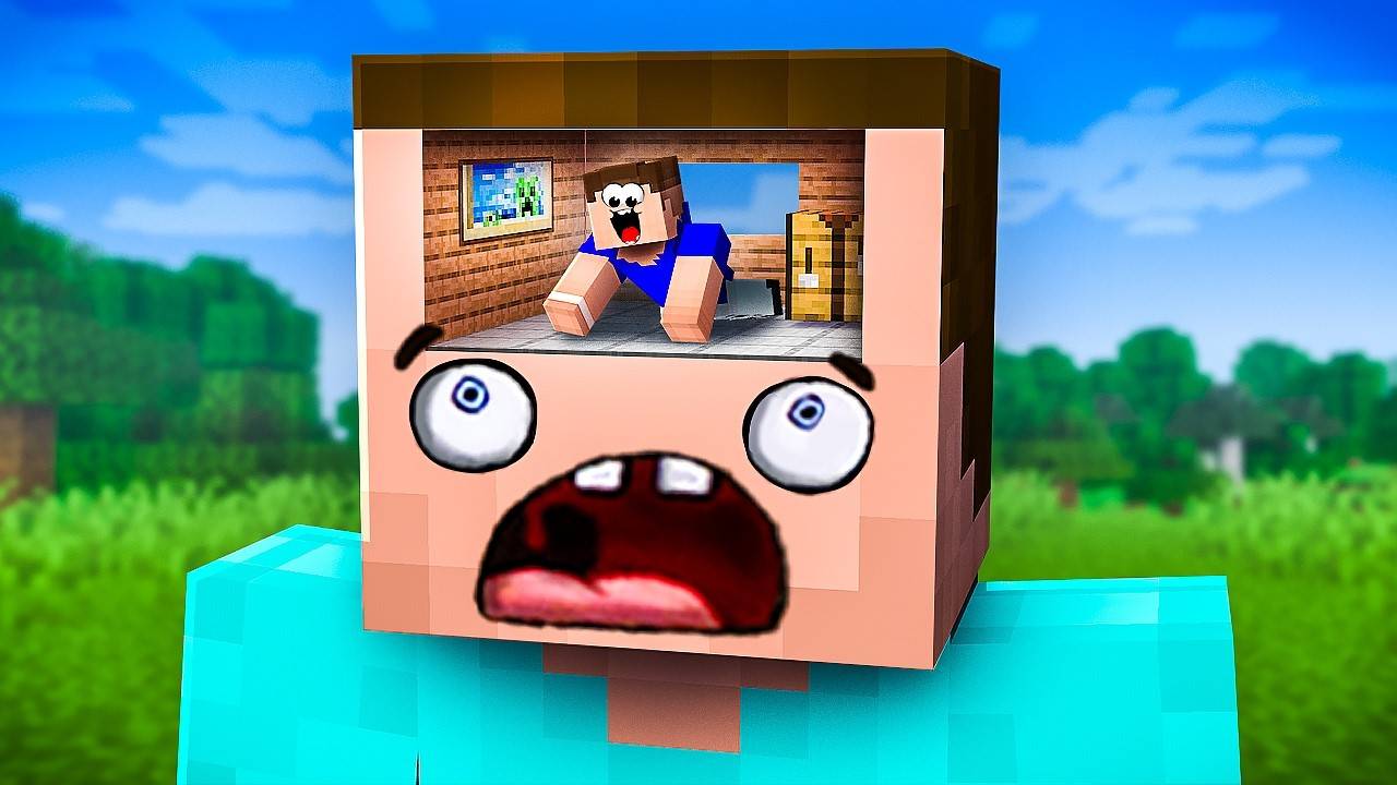 😱 Я Построил ДОМ Внутри НУБА В Майнкрафт! Minecraft