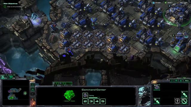 StarCraft 2 - WINGS OF LIBERTY - MISSION 4 SMASH AND GRAB - WITH CHEAT!!! смотреть онлайн