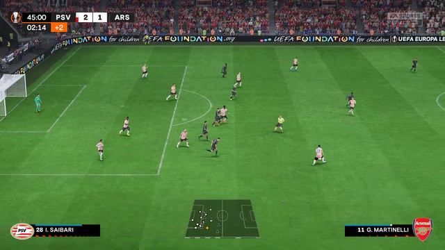 FIFA 23 - PSV EINDHOVEN VS ARSENAL- EUROPA LEAGUE 22/23  - 2K 60FPS