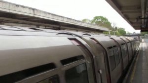 London Underground Piccadilly line Departure Northfields for Heathrow Terminals 1, 2 & 3 & 5