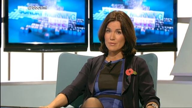 Susanna Reid Leggy In Black Pantyhose