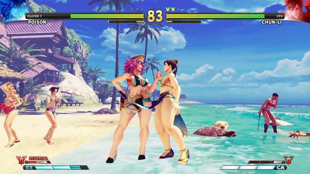 STREET FIGHTER V NEW POISON vs CHUN-LI SWIMSUITS MAX QUALITY смотреть онлайн