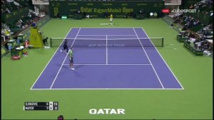 Novak djokovic vs florian mayer at qatar open