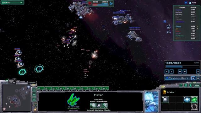 Starcraft II LotV - Star Battle Omega [Raven] смотреть онлайн