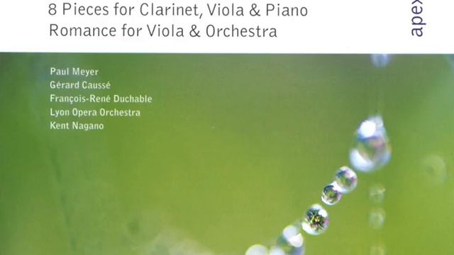 8 Pieces for Clarinet, Viola and Piano, Op. 83: No. 8, Moderato смотреть онлайн