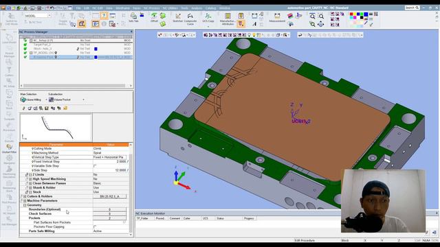 Volume Milling Volume Pocket & Surface Mill By Limit Angle (Masining Area Pocket Video 2) смотреть онлайн
