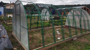 Установка теплиц из поликарбоната!