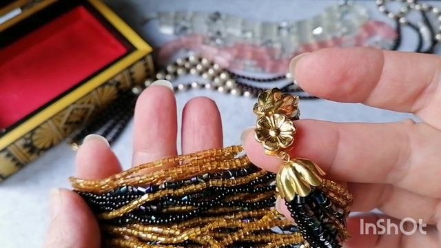 150. Распаковываем посылки вместе. Бусы, бусы, бусы... Сатиновые бусы.