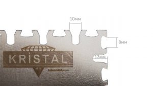 Гребёнка Kristal зуб Tiger из стали с защитным покрытием