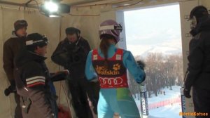 Štart Tine Maze in priprave v štartni hišici - Zlata lisica 2013 Maribor, Slovenia
