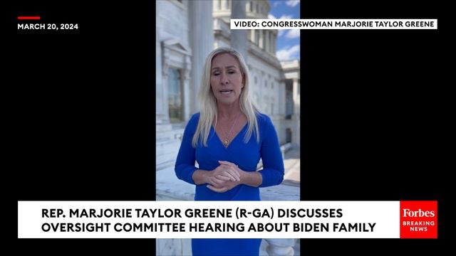 Marjorie Taylor Greene Accuses Biden Of 'Extreme Corruption' After Impeachment Hearing