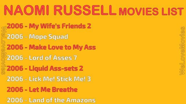NAOMI RUSSELL MOVIES LIST