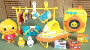 Мультики для малышей 3+. Развивающие игрушки. Учимся стирать, гладить, сушить бельё.