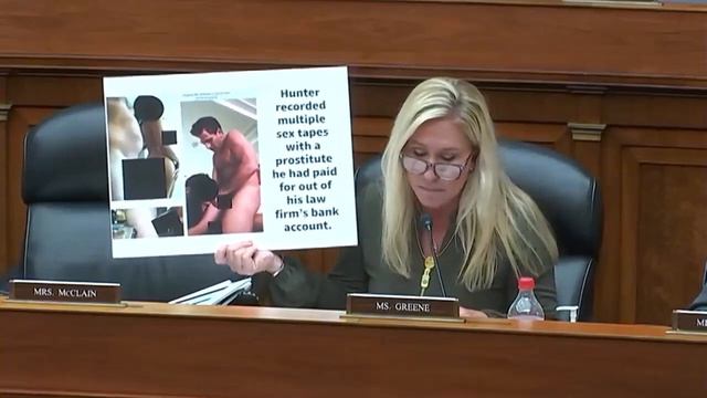 House Hearing IMPLODES When Marjorie Taylor Greene Puts Graphic Photos Of Hunter Biden On Display