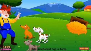 Old MacDonald Had a Farm New 2024 Farm Song with Lyrics 🎶 • Educational and Animated Video for Kids