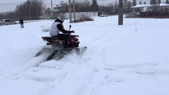 Тест драйв квадроцикла 125 куб на зимнем комплекте смотреть онлайн