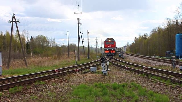 ТЭП70БС-052 (РЖД/Окт, ТЧ-14*, "им. В.В. Терешковой") с поездом №79_80 Калининград - СПб (РЖД_ФПК)