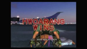 Tekken 4 Hwoarang sits on Christie(Barefoot)